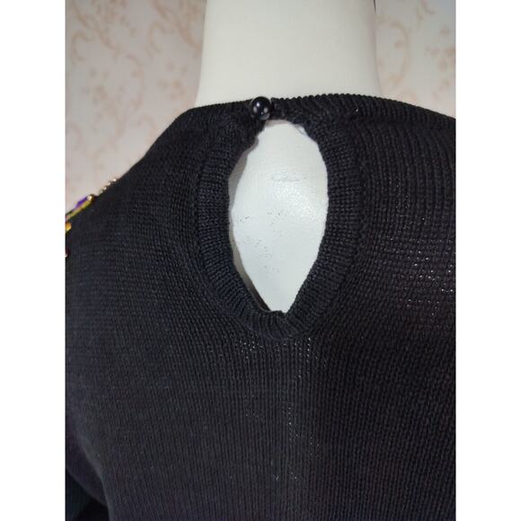 VTG Lindsey Blake Embellished Sweater Wm S - Picture 13 of 13